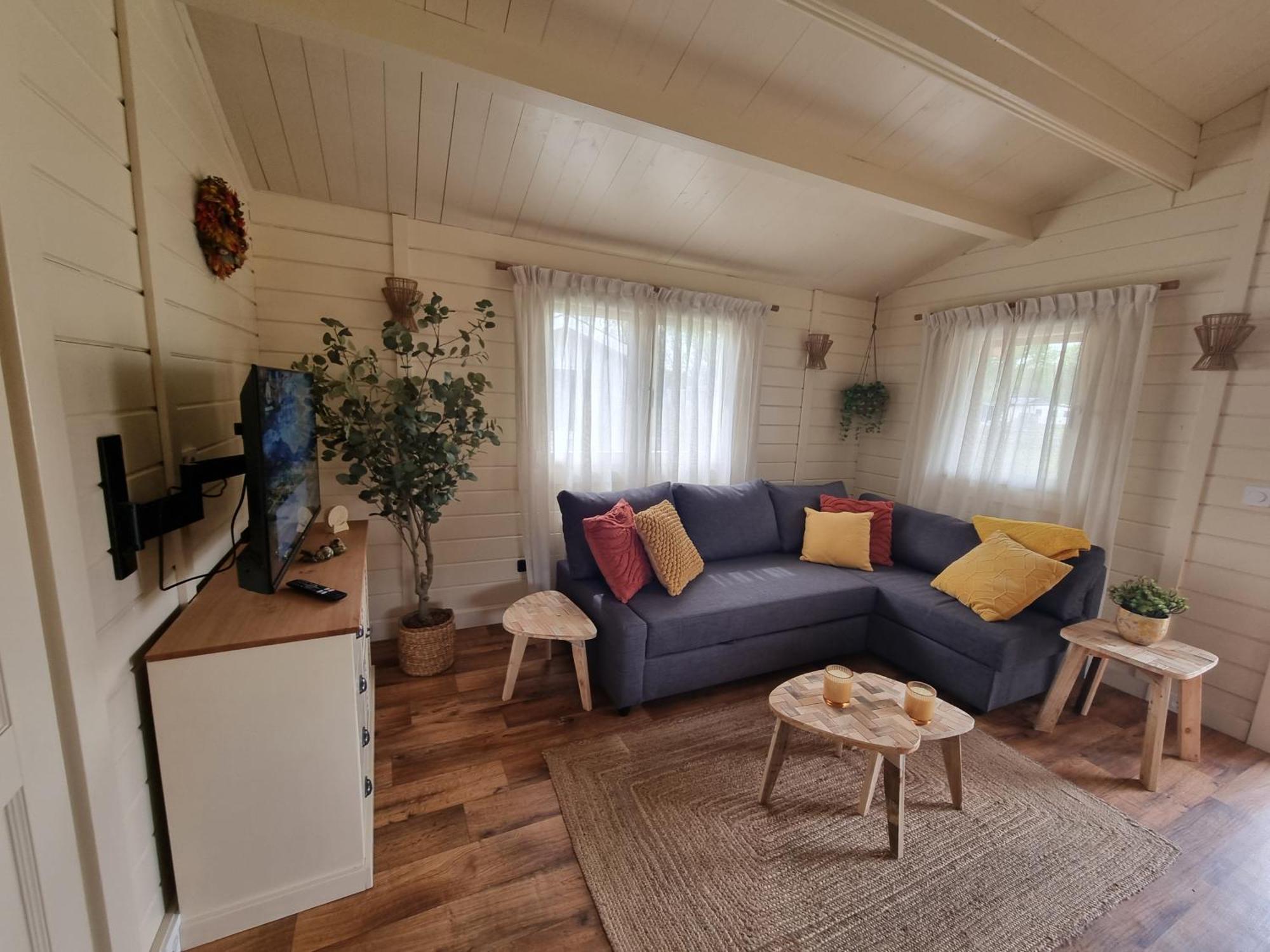 Nieuw - Luxe Blokhut Chalet In Bosrijke Omgeving Anloo Экстерьер фото