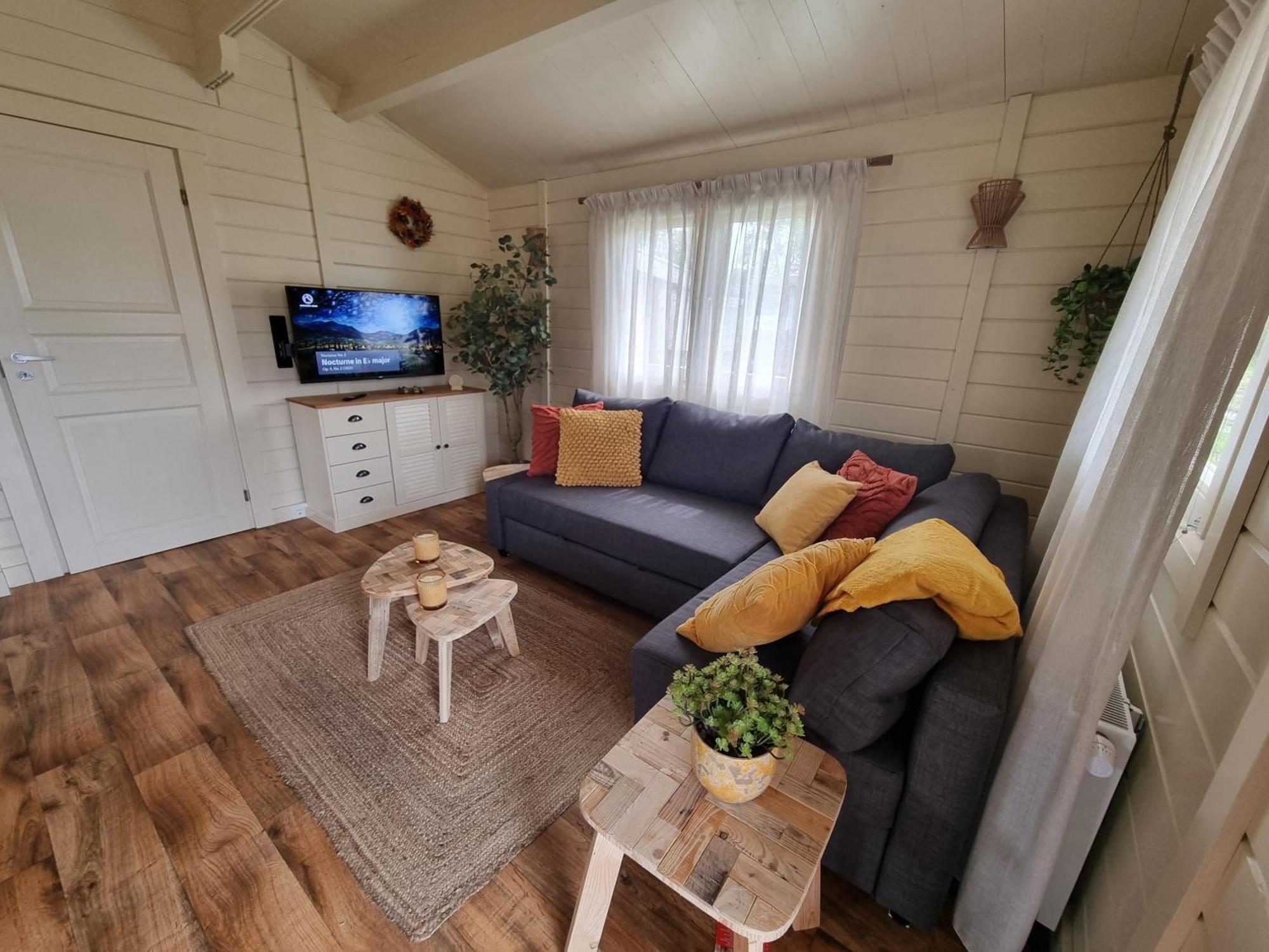 Nieuw - Luxe Blokhut Chalet In Bosrijke Omgeving Anloo Экстерьер фото